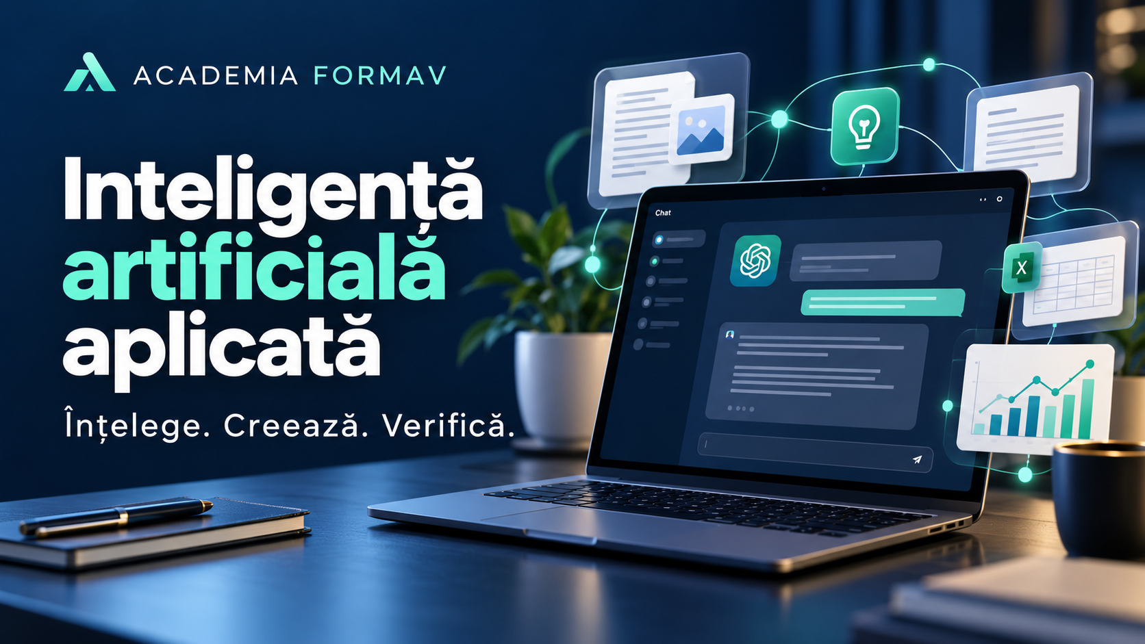Inteligență artificială aplicată – de la noțiuni de bază la utilizare profesională